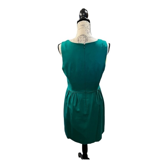 J Crew green sleeveless dress size 10 - Picture 3 of 9